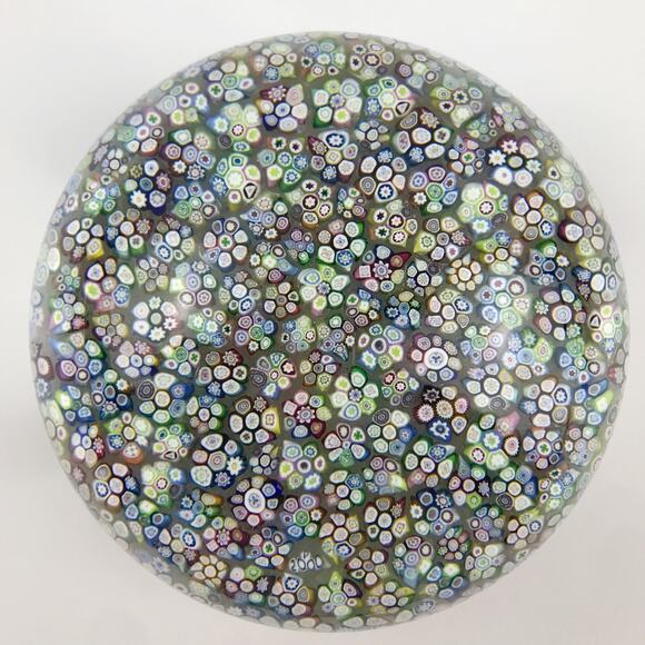Perthshire 2000B Large Millefiori Closepack Complex Lace Ground Paperweight Cert - Picture 1 of 16
